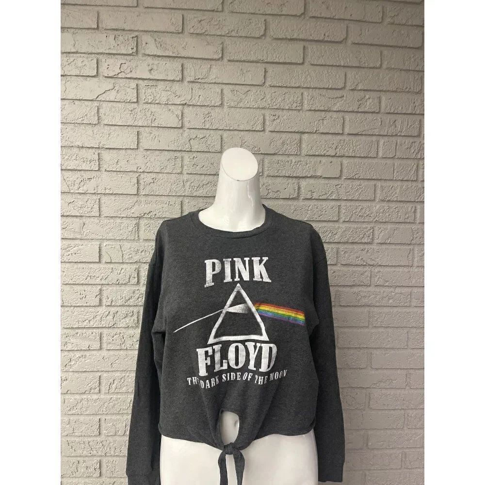 Pink Floyd Long Sleeve Crop Top Size XL